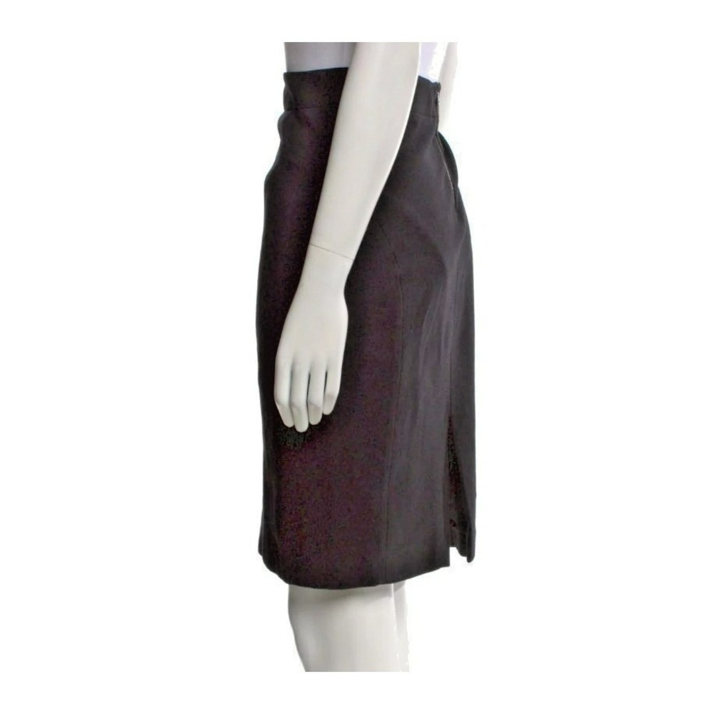 Narciso Rodriguez Black Wool Skirt | Zip Closure | Tailored | Size M